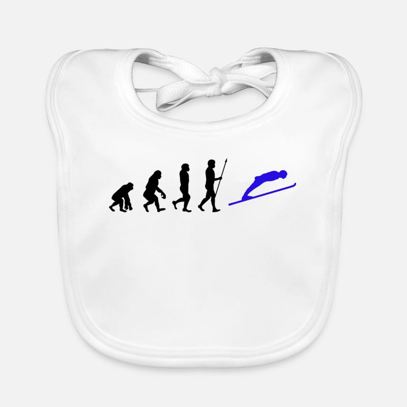 Winter Sports Skiing Skiers Evolution Snow Organic Baby Bibs