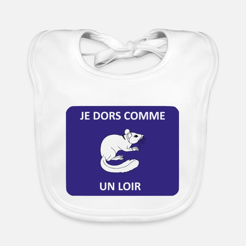 Je dors comme un loir Bavoir bio Bébé
