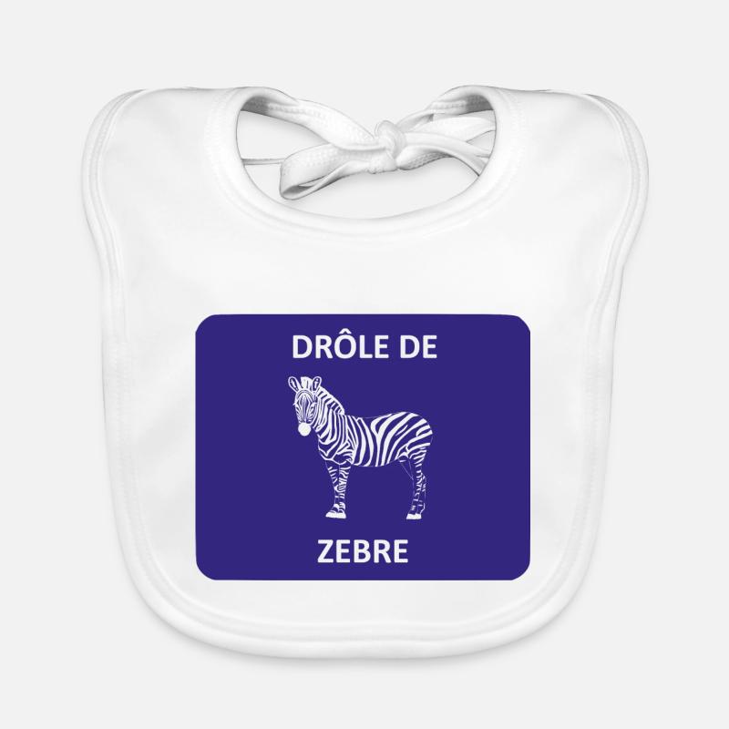 Drôle de zèbre Bavoir bio Bébé