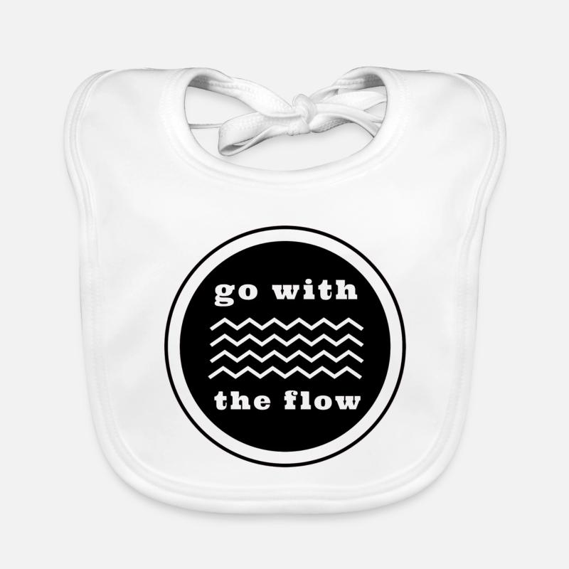 Schwimmen – Geh mit dem Strom Baby Bio-Lätzchen
