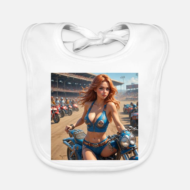 Dirt Track Diva Baby Bio-Lätzchen