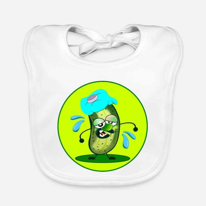SUEUR D’ÉTÉ CHALEUR CONCOMBRE Bavoir bio Bébé