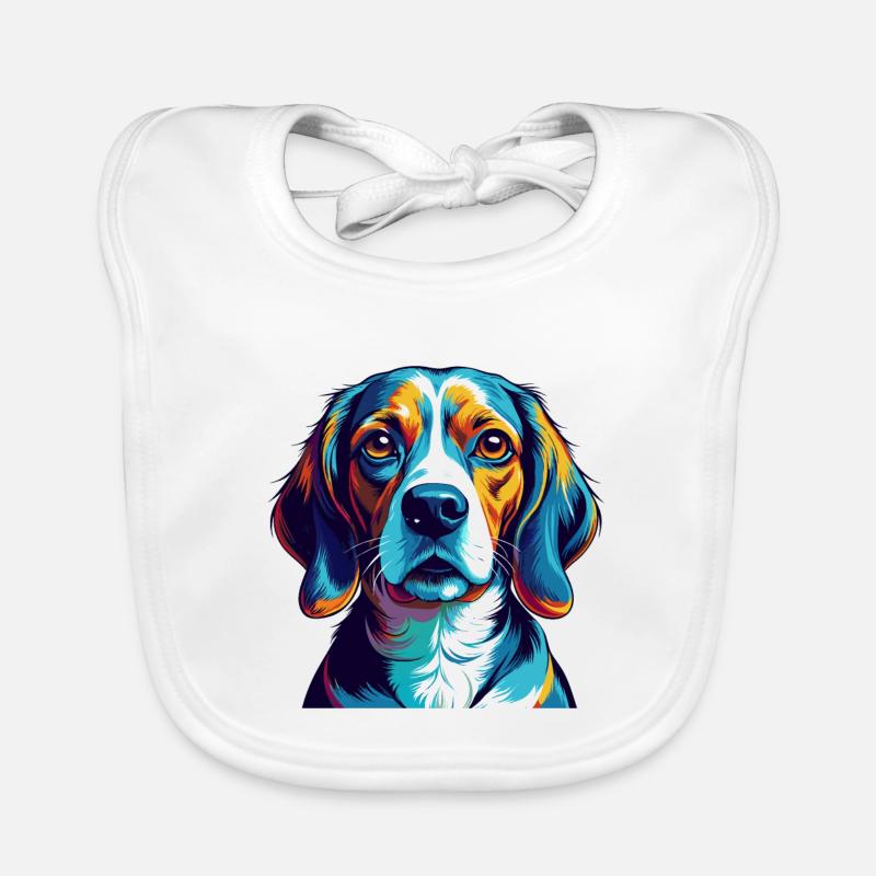 Kerry Beagle Hunderasse Bunte Karikatur Kawaii Baby Bio-Lätzchen