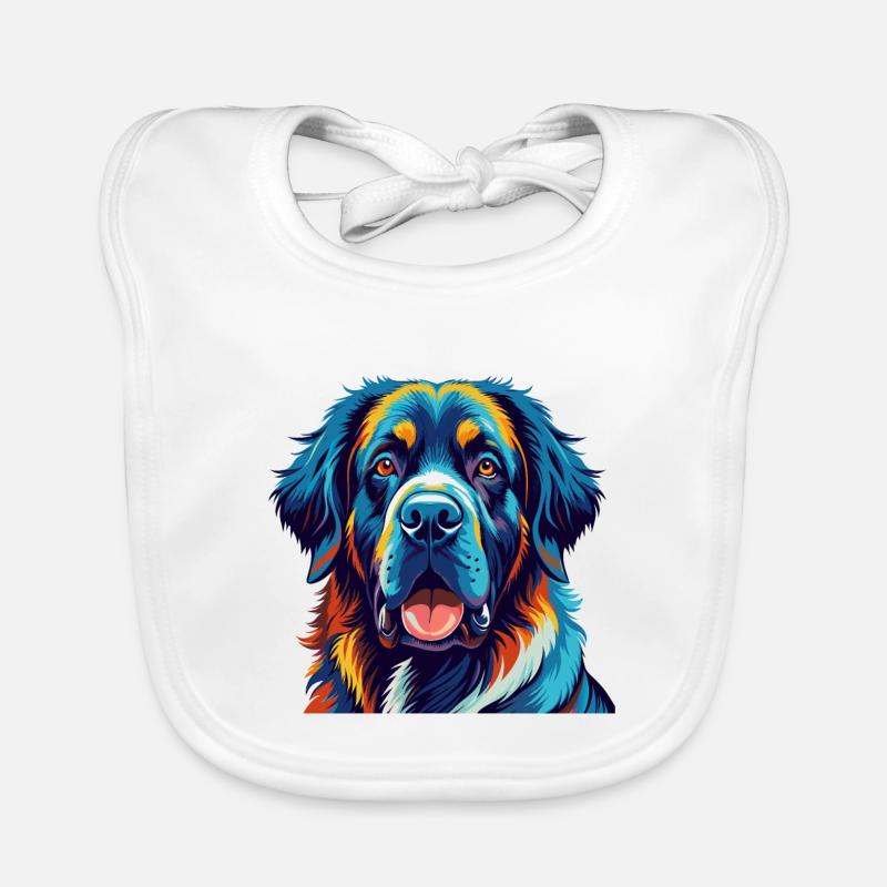 Spanische Dogge Hunderasse Bunte Karikatur Kawaii Baby Bio-Lätzchen