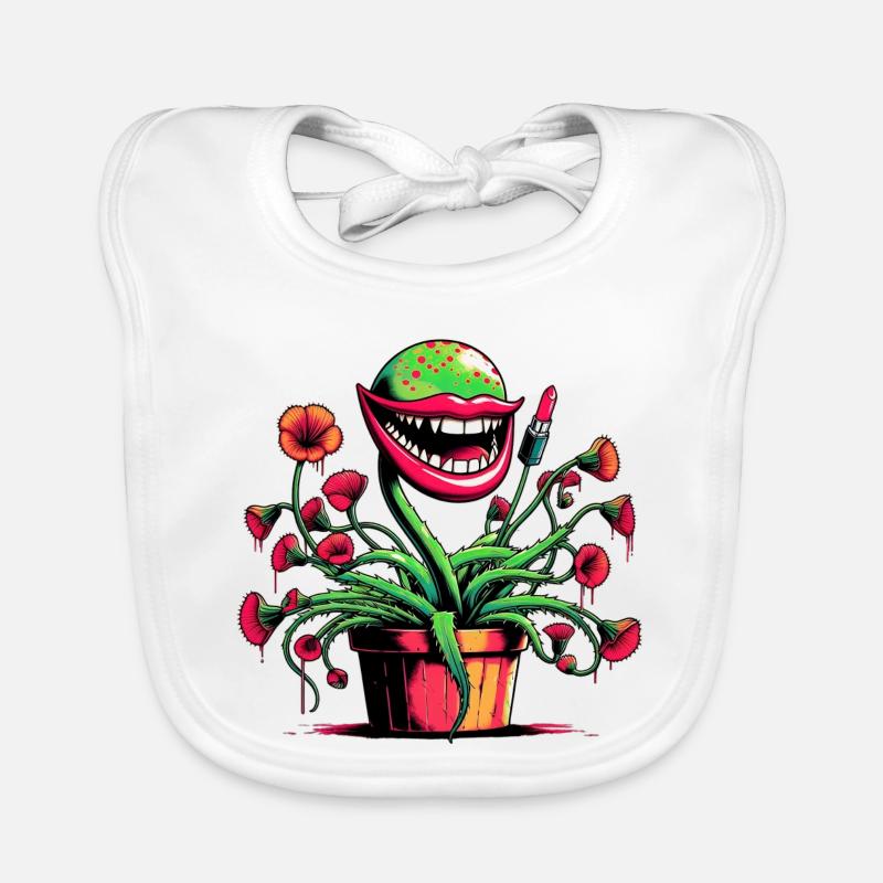 Carnivorous Plant Organic Baby Bibs