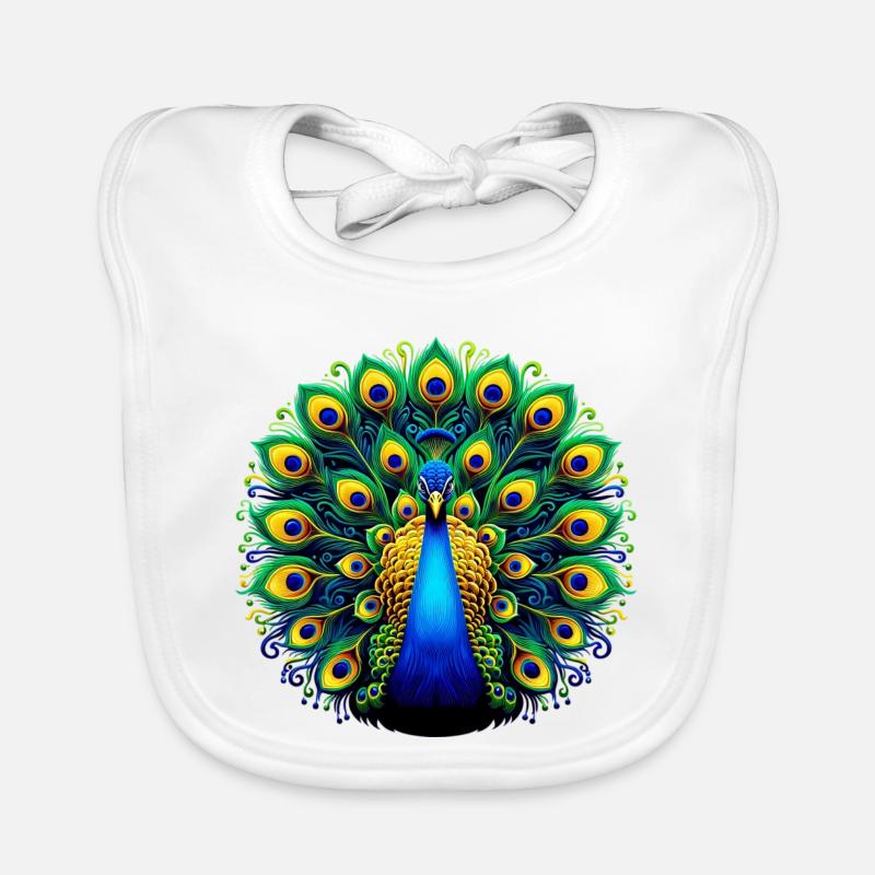 Pfau Baby Bio-Lätzchen