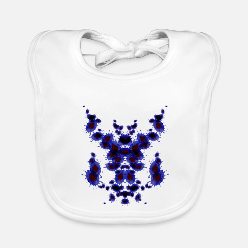 Pipe Chess Blue Organic Baby Bibs