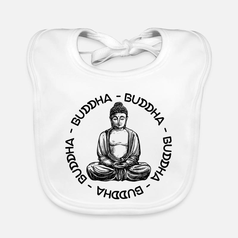Buddha - Buddha - Buddha love Organic Baby Bibs