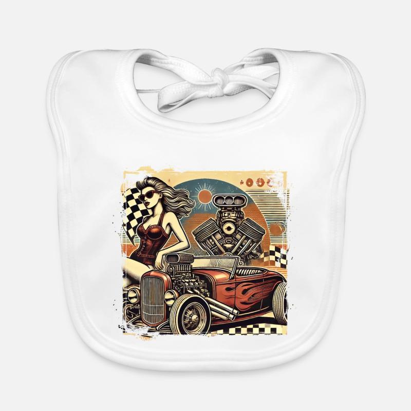 Tuning Hot Rod Design Bavoir bio Bébé