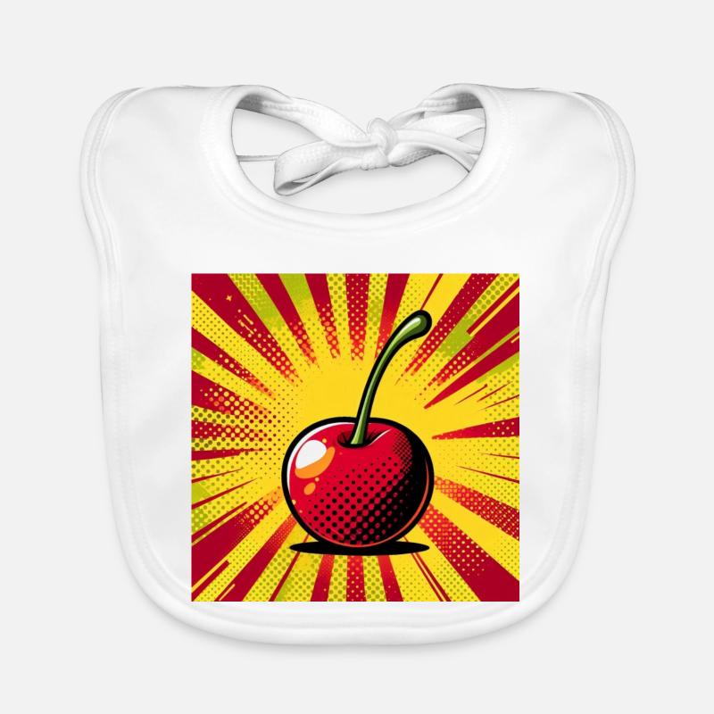 Kirsche 2 Baby Bio-Lätzchen