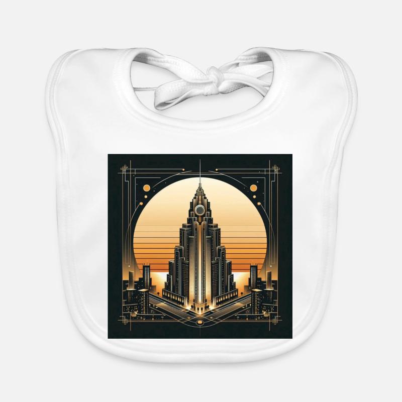 Skyscraper 1 Organic Baby Bibs