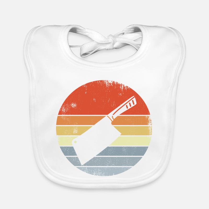 Vintage Hackmesser Baby Bio-Lätzchen