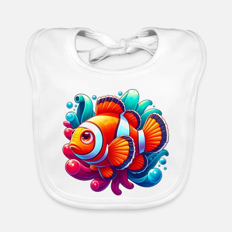 Clownfische Baby Bio-Lätzchen