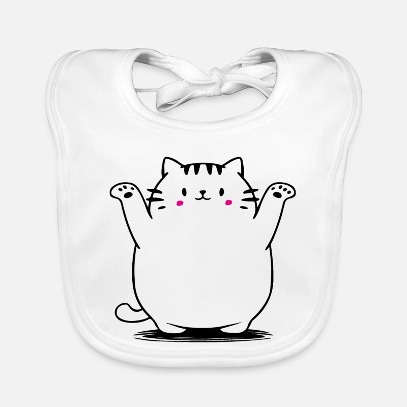 Chat mignon Bavoir bio Bébé