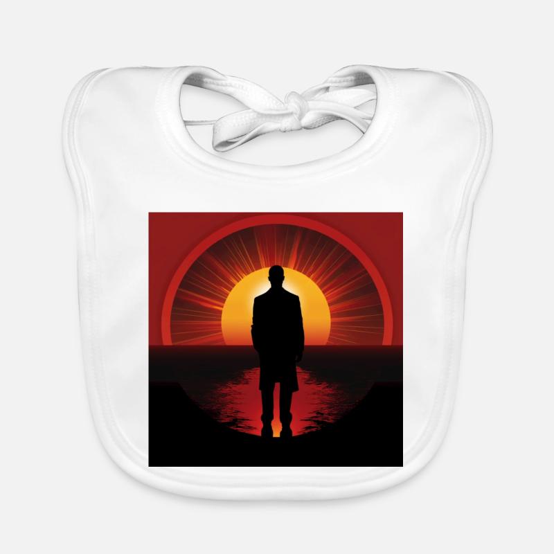 Sunset Shadow Wanderer Organic Baby Bibs
