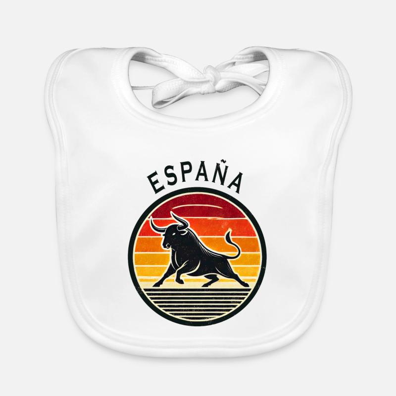 Spanien España Stier Design Baby Bio-Lätzchen