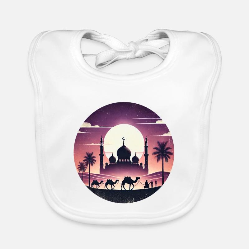 Marrakesch Moschee Nordafrika Baby Bio-Lätzchen