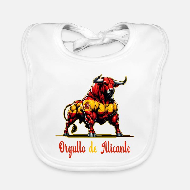 The pride Alicante flag design Organic Baby Bibs