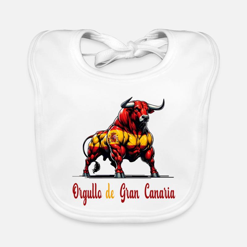 The Pride Gran Canaria Flag Design Organic Baby Bibs