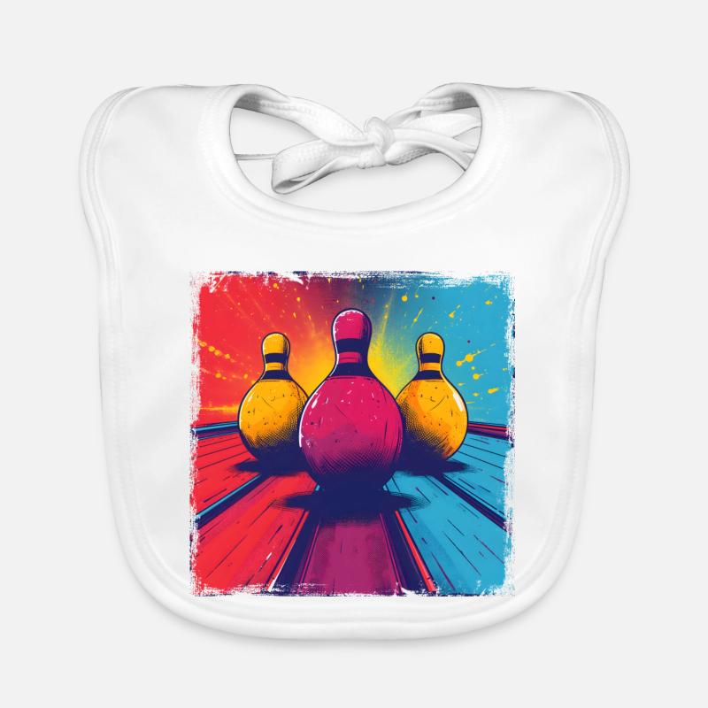 Dessin animé de bowling Bavoir bio Bébé