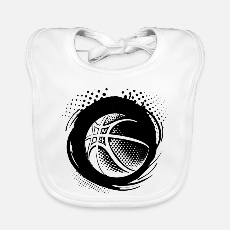 Dessin de ballon de basket-ball Bavoir bio Bébé