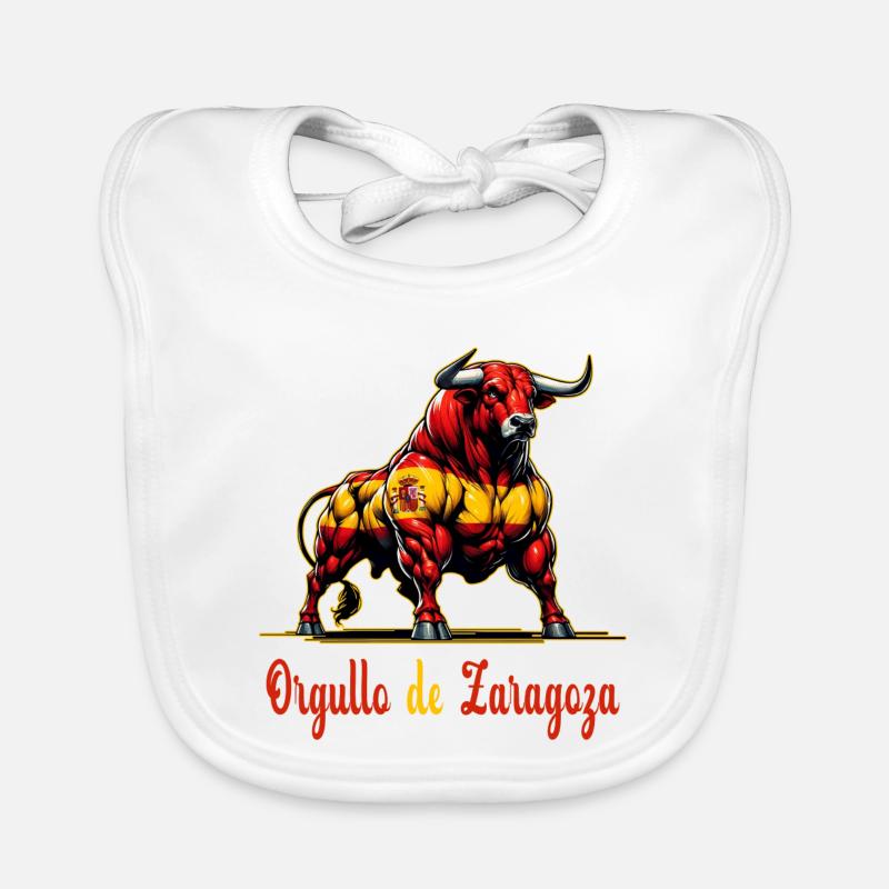Design du drapeau Pride Zaragoza Bavoir bio Bébé