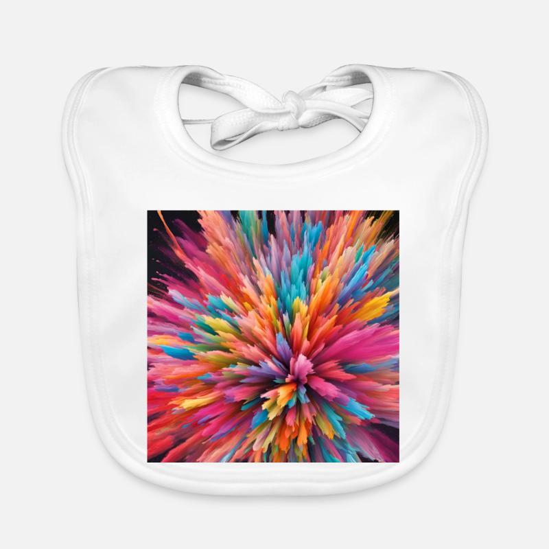 Explosion de couleurs Bavoir bio Bébé