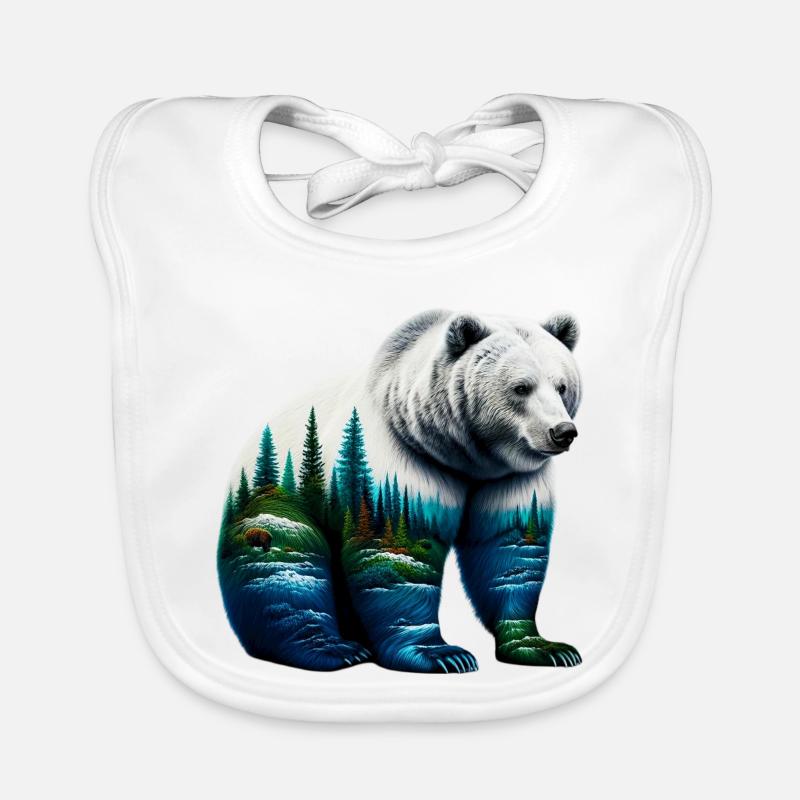Ours Bavoir bio Bébé