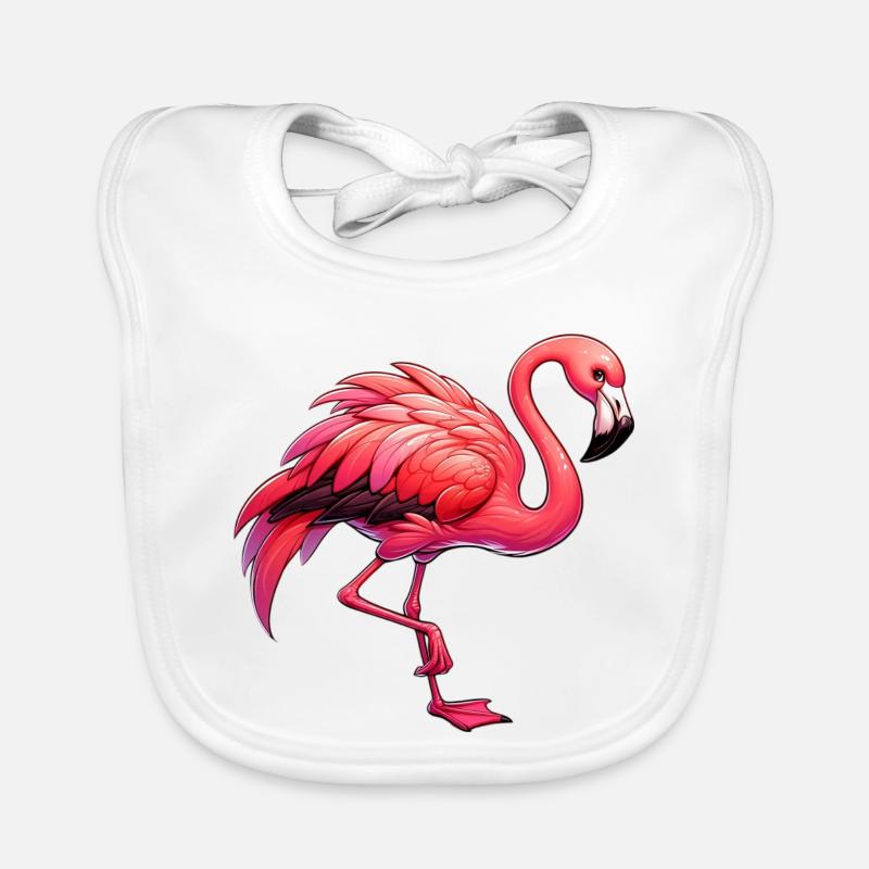 Flamant Bavoir bio Bébé