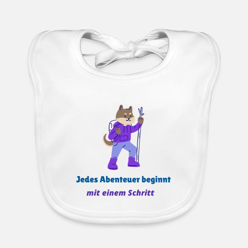 Every adventure begins with a step Organic Baby Bibs