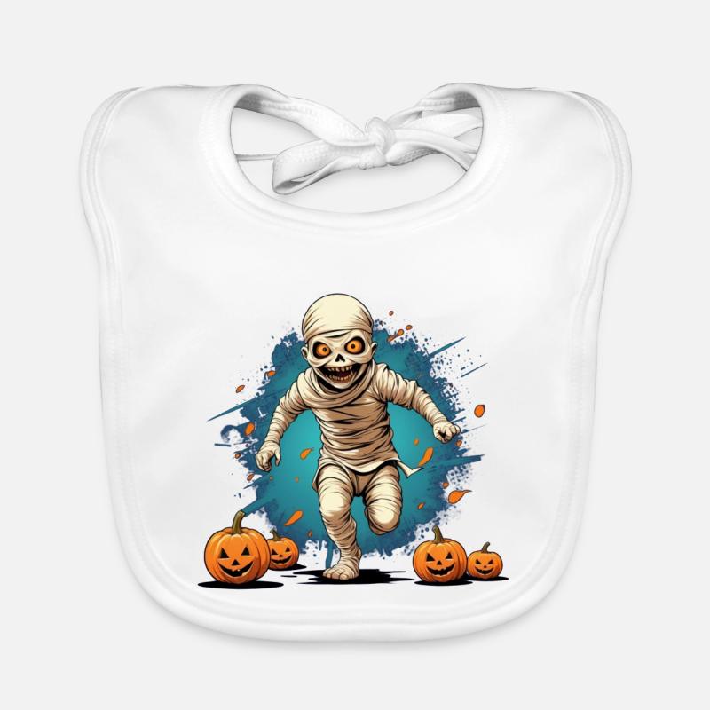 Halloween Mummy Baby Bio-Lätzchen