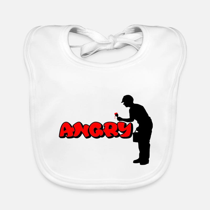 Wütend Baby Bio-Lätzchen