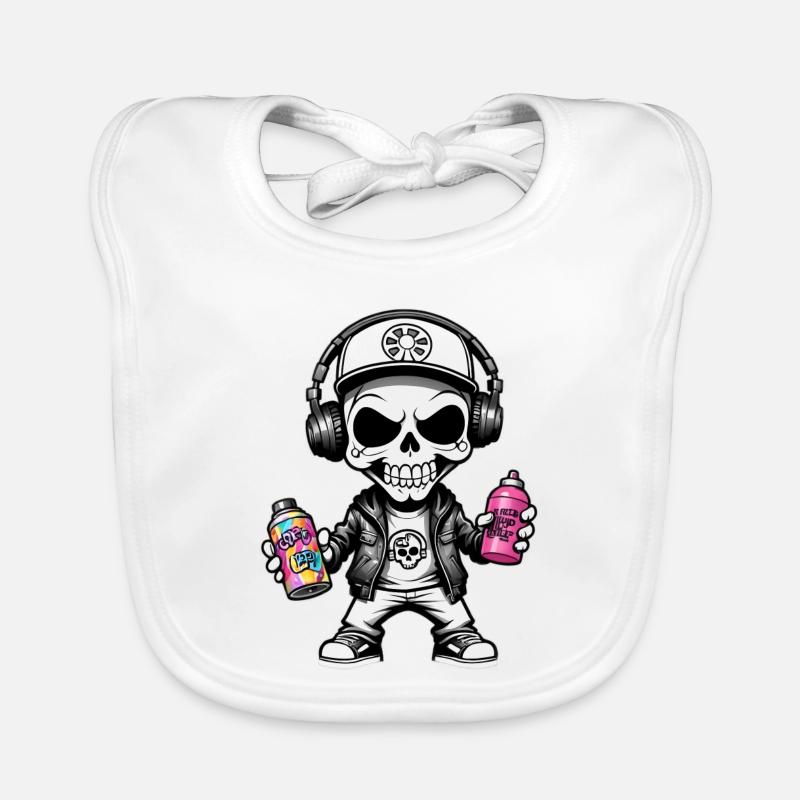 Graffiti Sprayer Baby Bio-Lätzchen