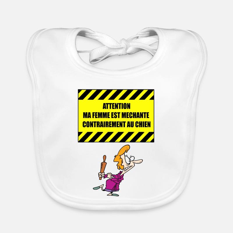 Femme méchante Bavoir bio Bébé