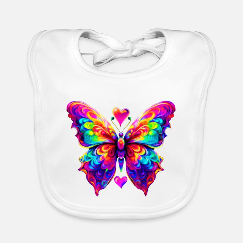 Papillon Haut en Couleurs Bavoir bio Bébé