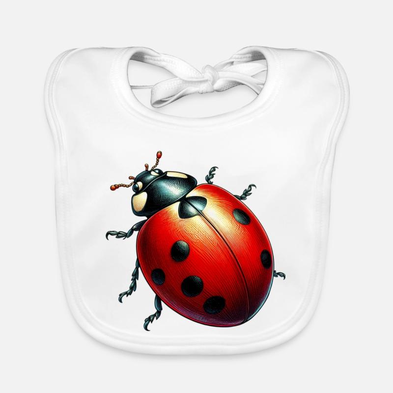 Coccinelle Bavoir bio Bébé