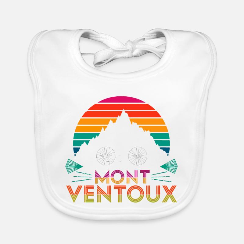 Montée du Mont Ventoux à vélo Bavoir bio Bébé