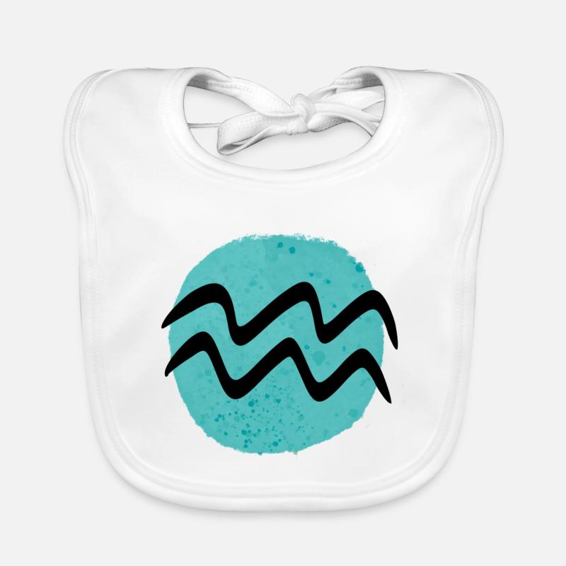 Sternzeichen Wassermann Baby Bio-Lätzchen