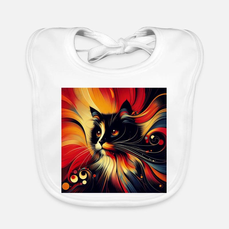 Cat 2 2 Organic Baby Bibs