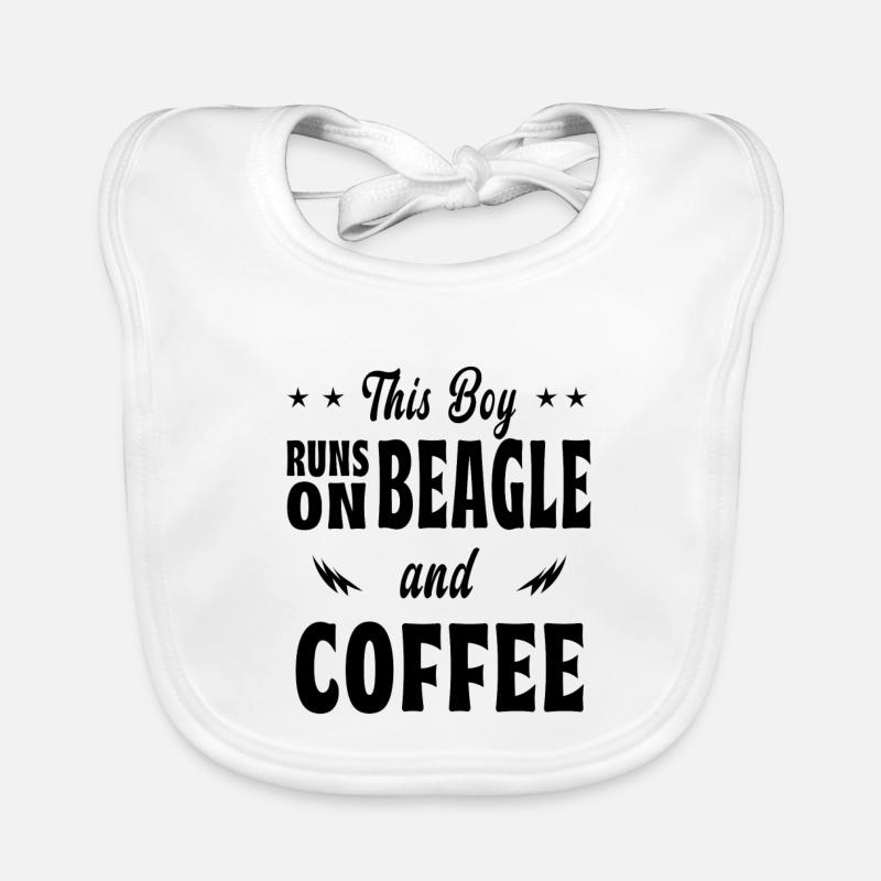 Dieser Junge Beagle Kaffee Design Baby Bio-Lätzchen