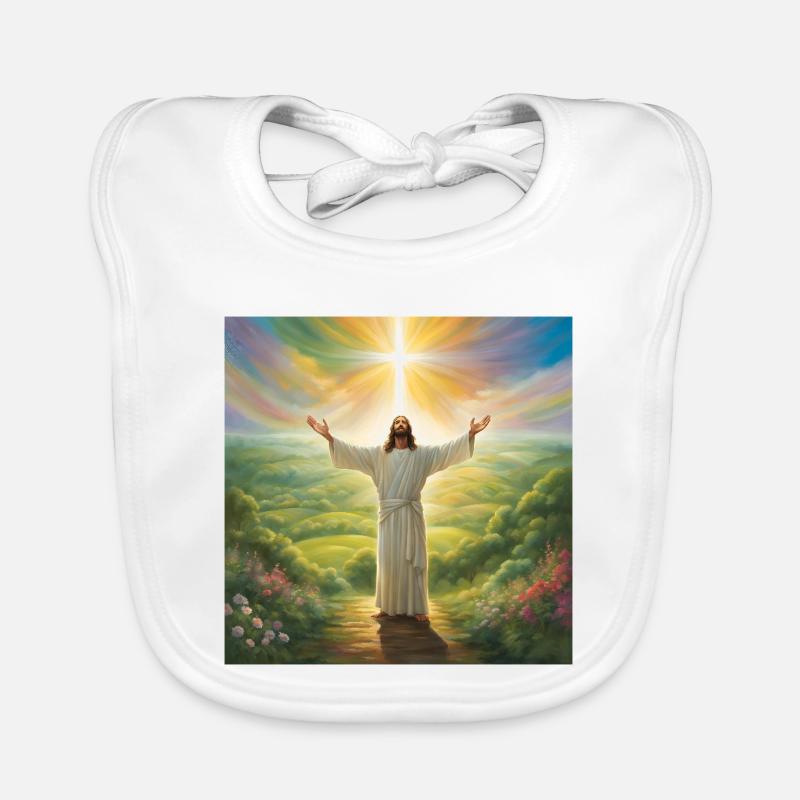 Jesus, katholischer Jesus Christus Baby Bio-Lätzchen
