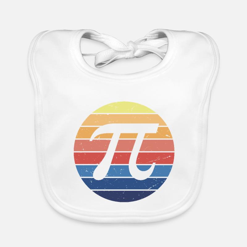 Mathe Pi Retro Baby Bio-Lätzchen