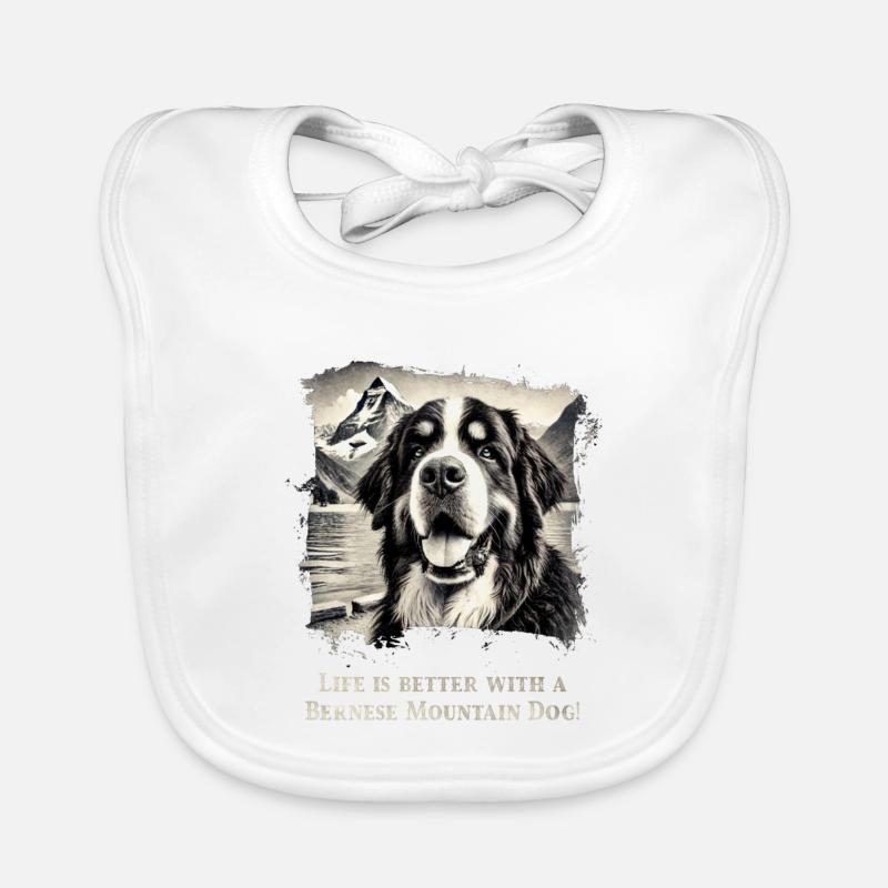 Berner Sennenhund Baby Bio-Lätzchen