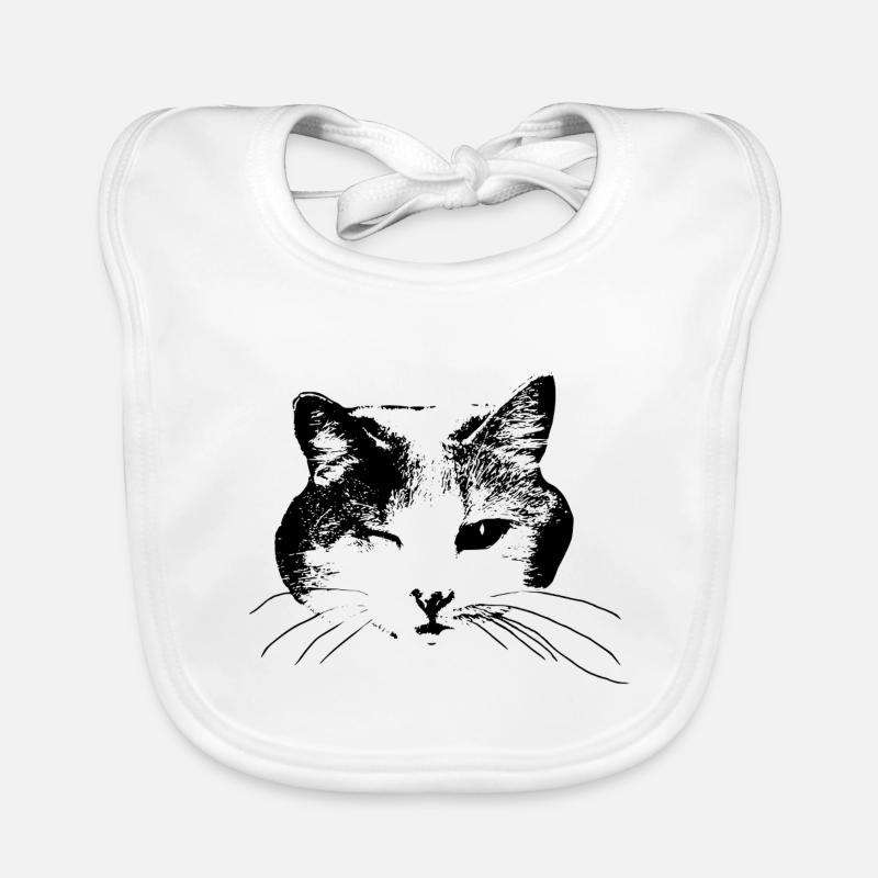 Kitty wink Organic Baby Bibs