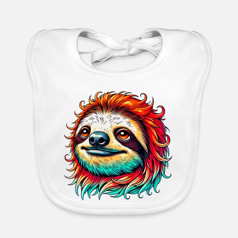 Sloth Organic Baby Bibs