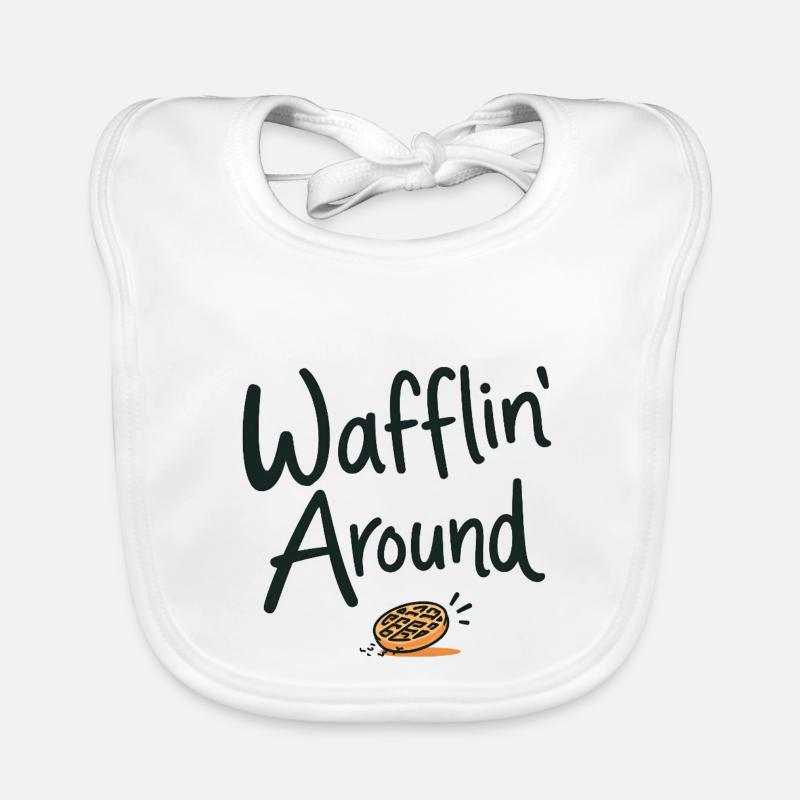 Wafflin' Around Organic Baby Bibs