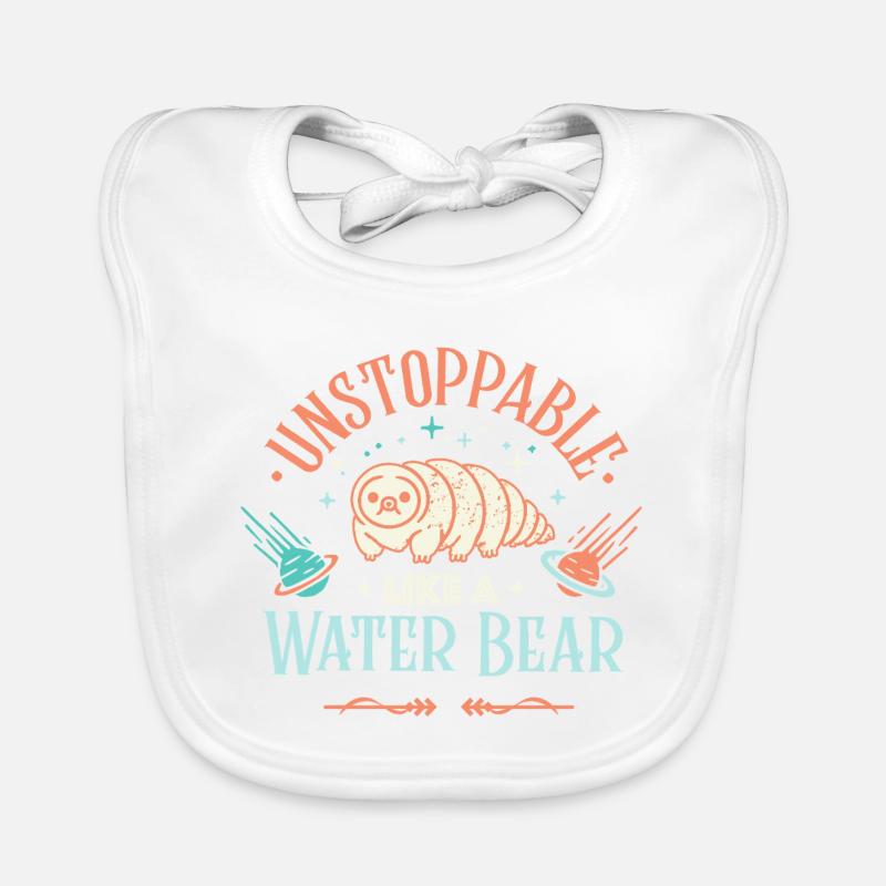 Unstoppable tardigrade Organic Baby Bibs