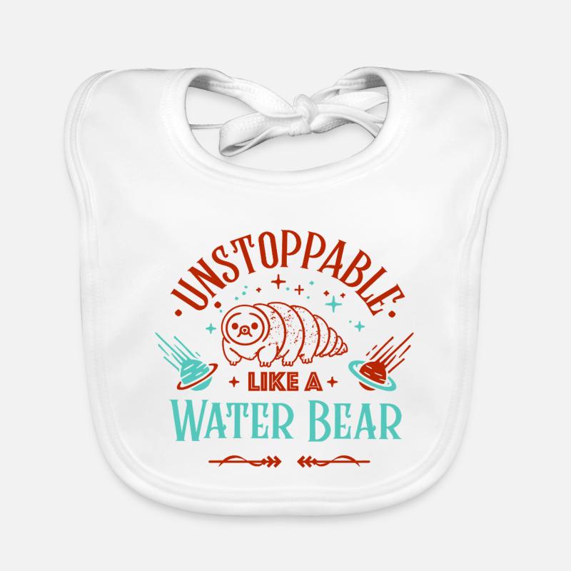 Unstoppable as a tardigrade Organic Baby Bibs