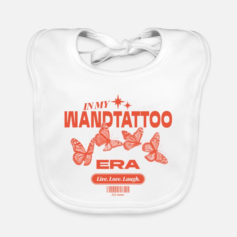 In My Wall Decal Era – Ironic Decorative Look Organic Baby Bibs