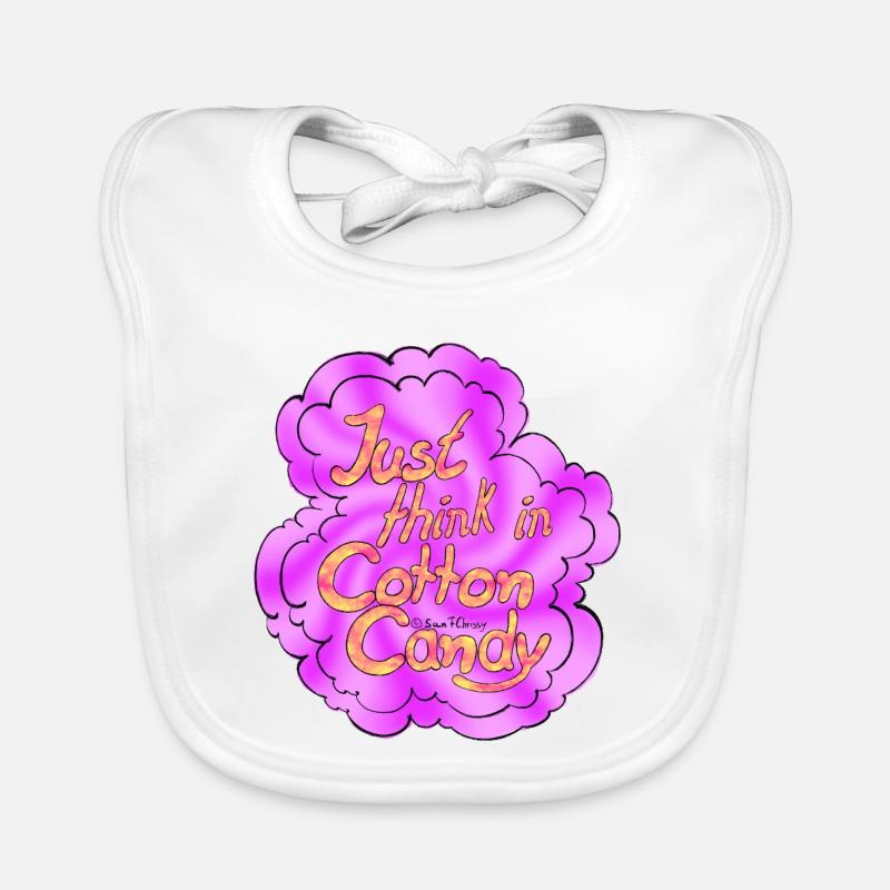 Cotton Candy Thinking Extra Shine Organic Baby Bibs